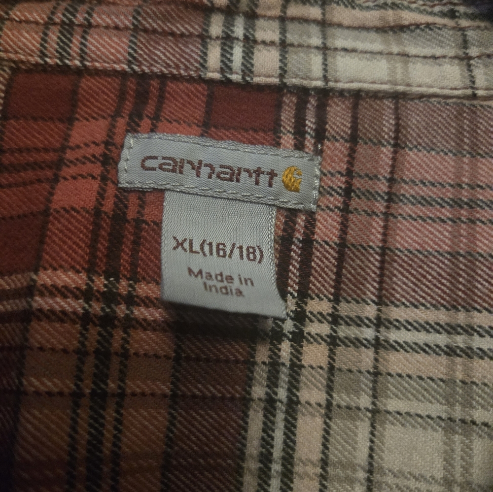 Carhartt plaid flannel - Picture 2 of 2